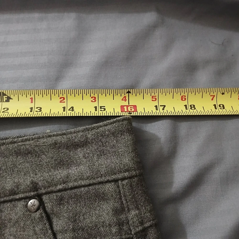 Ibex Merino Ramble Wool Pants Men 32 x 32 Charcoal Gray Straight Utility Outdoor